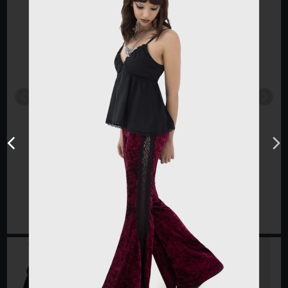 Killstar Black Lace Trim Camisole